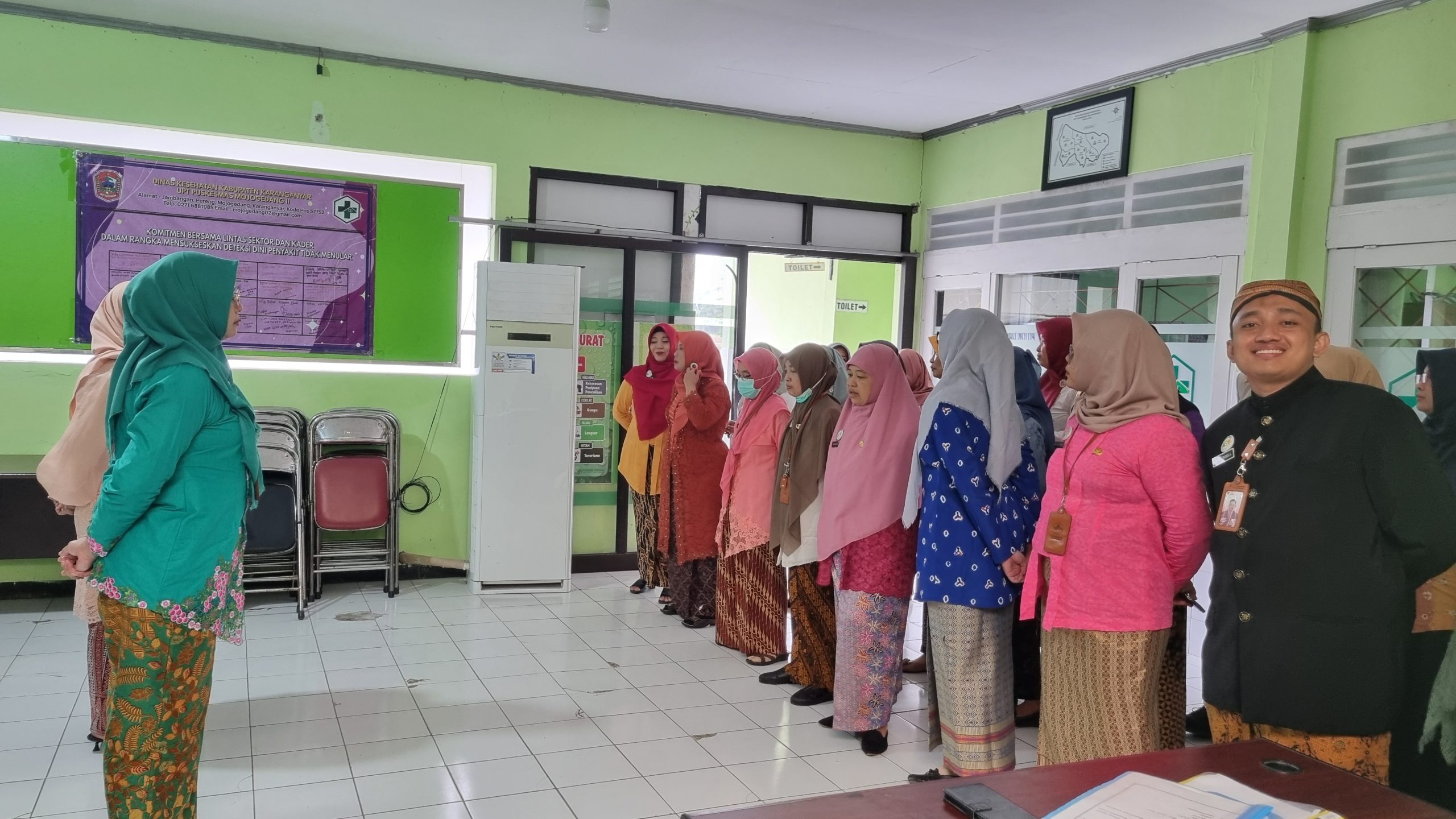 Kegiatan Apel Rutin Pegawai Puskesmas